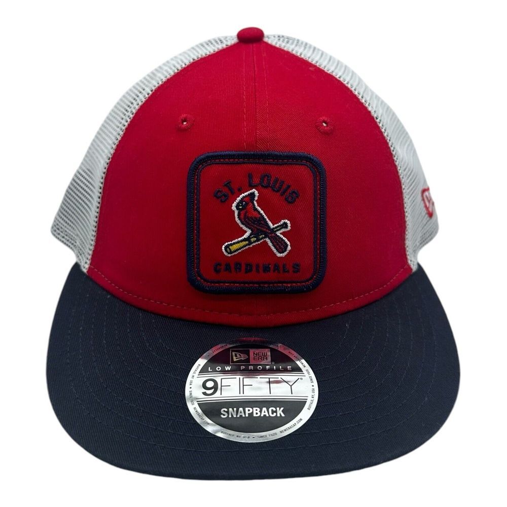 New Era 9Fifty St Louis Cardinals Hat Cap Snapback Navy Blue Red MLB Low Profile